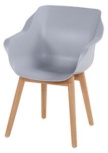 Záhradná stolička SOPHIE Studio teak - Svetlá šedá