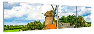 Obraz veterného mlyna (Obraz 160x40cm)