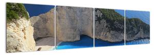 Obraz morské zátoky - Zakynthos (Obraz 160x40cm)
