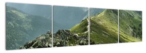 Hrebeň hôr - moderné obrazy (Obraz 160x40cm)