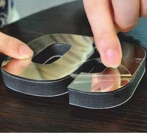 Stylesa Nástenné hodiny nalepovacie zrkadlové 3D DIY SIX SZ012 silver