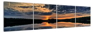 Západ slnka - obraz do bytu (Obraz 160x40cm)