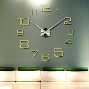 STYLESA Nástenné hodiny veľké design hodiny DIY KULFOLD SZ032 i čierne