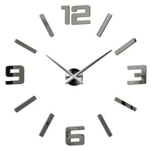 Sentop - nástenné hodiny zrkadlové veľké čísla X0037 DIY ORFEO i čierne X0037