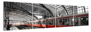 Obraz vlakovej stanice (Obraz 160x40cm)