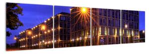 Nočné ulice - obraz do bytu (Obraz 160x40cm)