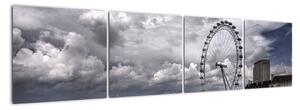 Londýnske oko (London eye) - obraz (Obraz 160x40cm)