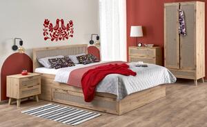 Halmar Posteľ BORNEO 160x200 dub artisan
