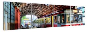 Obraz vlakovej stanice (Obraz 160x40cm)