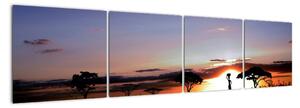 Západ slnka - obraz (Obraz 160x40cm)