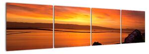Západ slnka na mori - obraz (Obraz 160x40cm)