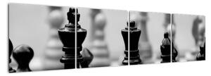 Šachovnica - obraz (Obraz 160x40cm)