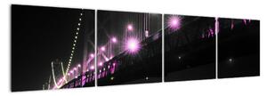 Nočný most - obraz (Obraz 160x40cm)