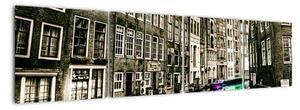 Obraz ulice Amsterdamu (Obraz 160x40cm)