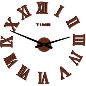 Stylesa Nástenné hodiny nalepovacie rímske čísla 2D OLIVA P031 i čierne