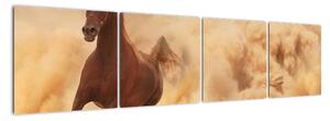 Cválajúci kôň - obraz (Obraz 160x40cm)