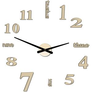 STYLESA moderné nástenné hodiny plexisklo MIRROR P015 silver