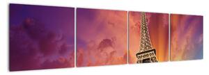 Eiffelova veža - moderný obraz (Obraz 160x40cm)