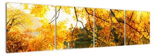 Jesenná krajina - obraz (Obraz 160x40cm)