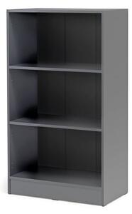 Knižnica FLEXUS, 1325x760x415 mm, šedá