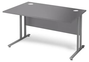 Kancelársky pracovný stôl FLEXUS, rovný, 1200x800 mm, šedá