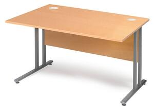 Kancelársky pracovný stôl FLEXUS, rovný, 1200x800 mm, buk