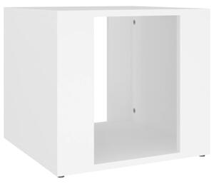 Nočný stolík biely 41x40x36 cm spracované drevo
