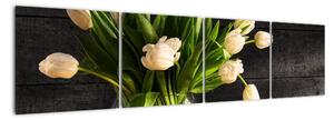 Tulipány vo váze - obraz (Obraz 160x40cm)