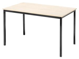 Jedálenský stôl JAMIE, 1200x800 mm, breza/čierna