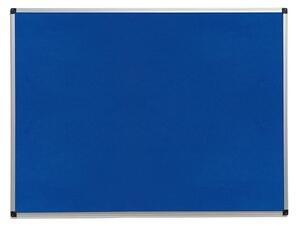 Nástenka s hliníkovým rámom MARIA, 1200x900 mm, modrá