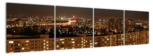 Nočné mesto - obraz (Obraz 160x40cm)