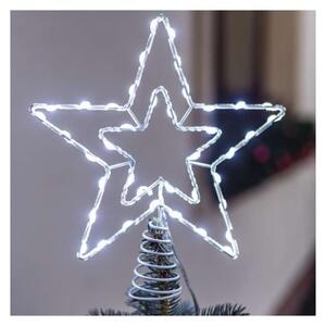 EMOS Štandard LED spojovacia vianočná hviezda KIFO 28,5 cm studená biela