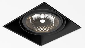 Trilum ARCH Zápustné svietidlo Box R single, G53, štvorec (D) 170mm x (Š) 170mm x (H) 146mm, čierny
