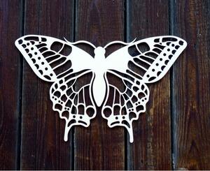 XL 750 X 459 mm Nočný motýľ vyrezávaný z drevenej preglejky LEOPARTID