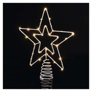 EMOS Štandard LED spojovacia vianočná hviezda KIFO 28,5 cm teplá biela