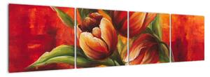 Obraz tulipánov na stenu (Obraz 160x40cm)