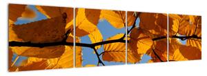Jesenné lístie - obraz (Obraz 160x40cm)