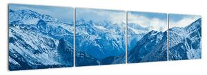 Panoráma hôr v zime - obraz (Obraz 160x40cm)