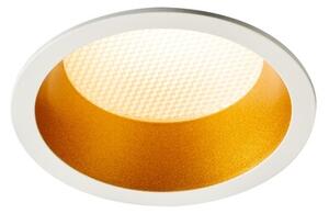 Trilum ARCH Stropné zápustné svietidlo Zapustené LED sviet. PAN R, 5W, 3000K, 455lm, CRI85, IP44, Epistar, 90°, d90×H58mm, zlatá