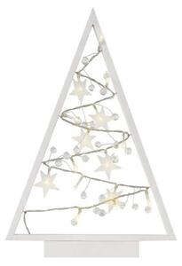 EMOS Svietiaci LED stromček s ozdobami a časovačom Ornam 40 cm teplá biela