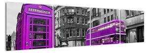 Abstraktný obraz - Londýn (Obraz 160x40cm)