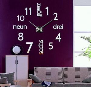 Stylesa Moderné hodiny na stenu DIY DRIWAL 3D S039 i modré