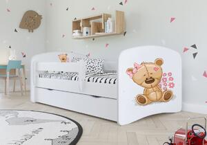 Detská posteľ Ourbaby Teddy Bear biela 160x80 cm