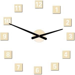 Nástenné hodiny štvorcové hodiny na stenu z plastu STYLESA 019S