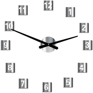 Nástenné hodiny štvorcové hodiny na stenu z plastu STYLESA 019S