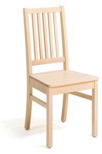 Jedálenská stolička, Š 430 mm x H 390 x V 460 mm, breza