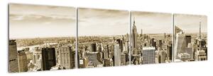Panorama New York, obraz (Obraz 160x40cm)