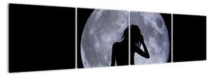 Silueta ženy, obraz (Obraz 160x40cm)