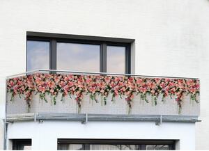 Balkónová zástena 500x85 cm Roses - Maximex