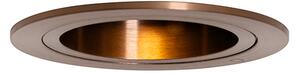 Inteligentné zapustené bodové svietidlo tmavý bronz okrúhle naklápacie a otočné vrátane Wifi GU10 50mm - Chuck